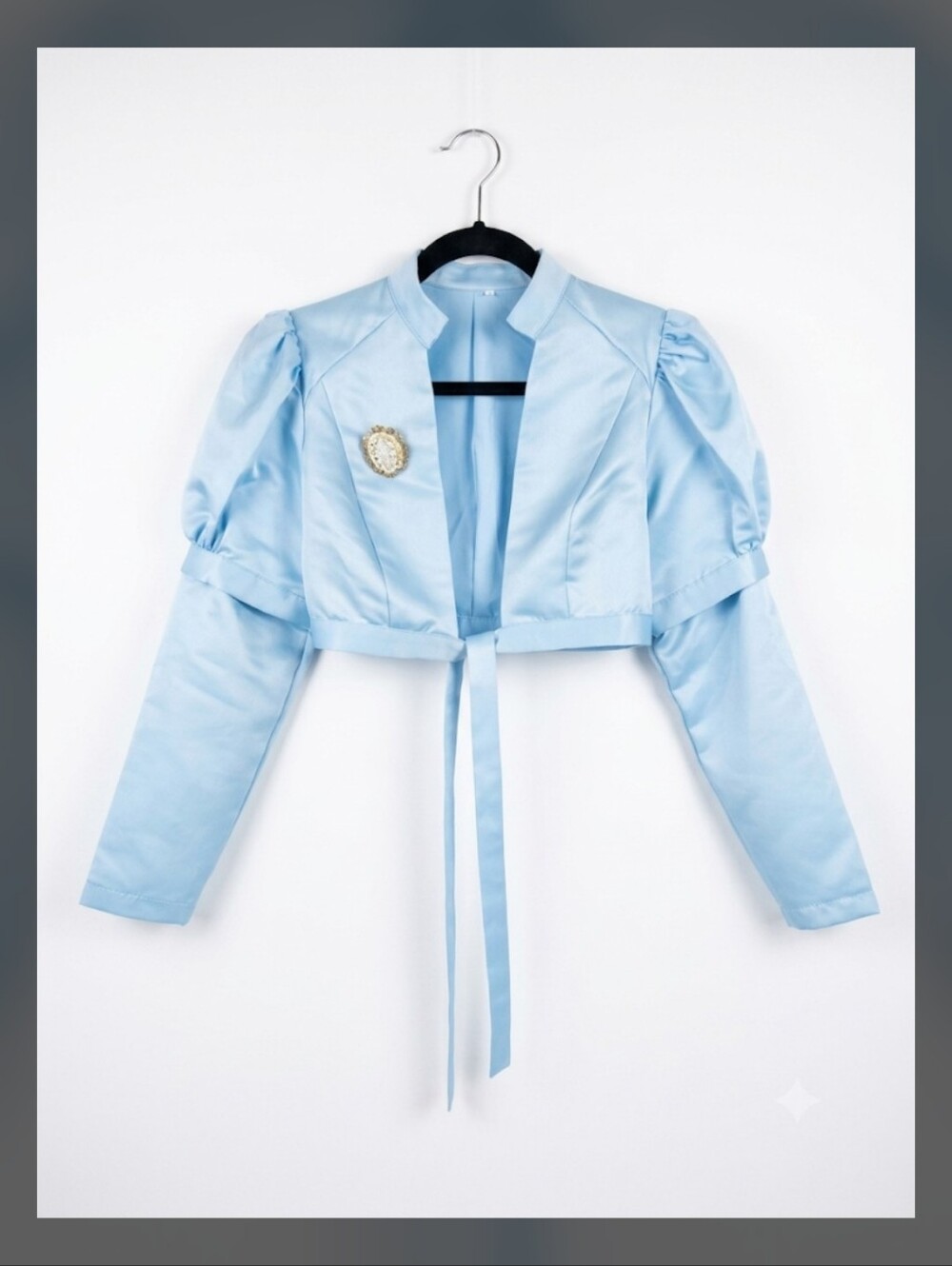 Light Blue Satin Regency/Victorian Jacket